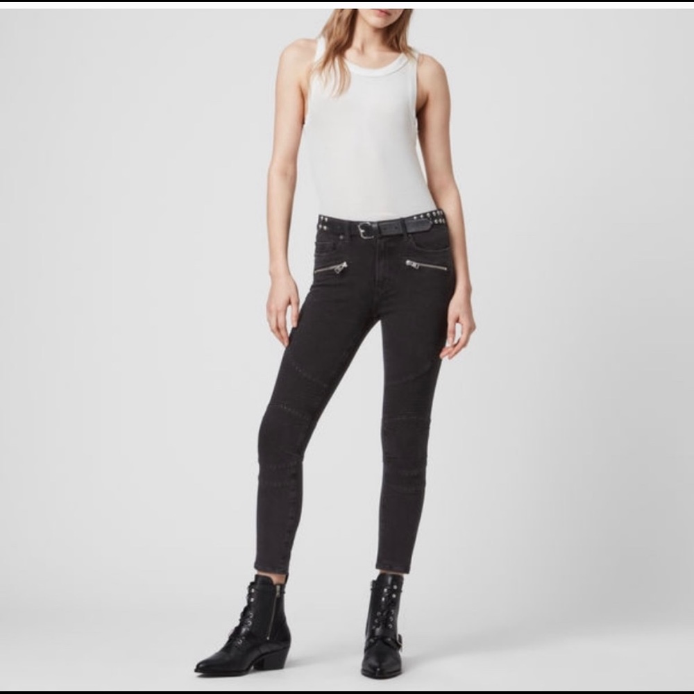 All Saints biker jeans EUC